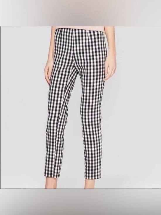a new day Pants - A New Day Black & White Gingham Slim Ankle Pants